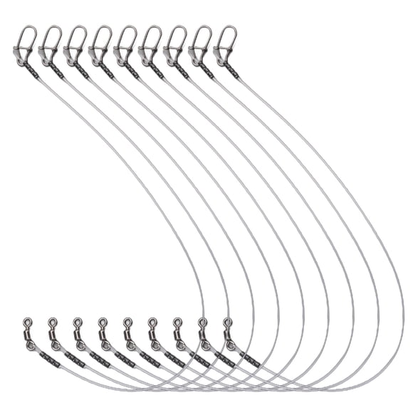 Fluorcarbon Fishing Leaders Line 7-18Kg With Roll Swivel Pressure Test Fastlock 14Kg 30Cm Shenzhuyue