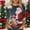 A586 Multicolor, variant on Christmas Blouses for Women Santa Print 3/4 Sleeve Crew Neck T Shirt Xmas Tree Graphic Tees Holiday Party Tops Tunic Fashion Tops Ropa Navideña Para Mujer