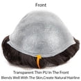 thumbnail image 4 of 0.03mm Untra Thin Skin Male Hair Toupee Men Prosthesis Capillary Remy Human Hair Natural Men's Wigs Protese Capilar Masculina, 4 of 6