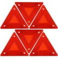 thumbnail image 1 of 6pcs Vehicle Triangle Reflectors Safety Sign Slow Moving Triangle Warning Signs, 1 of 4