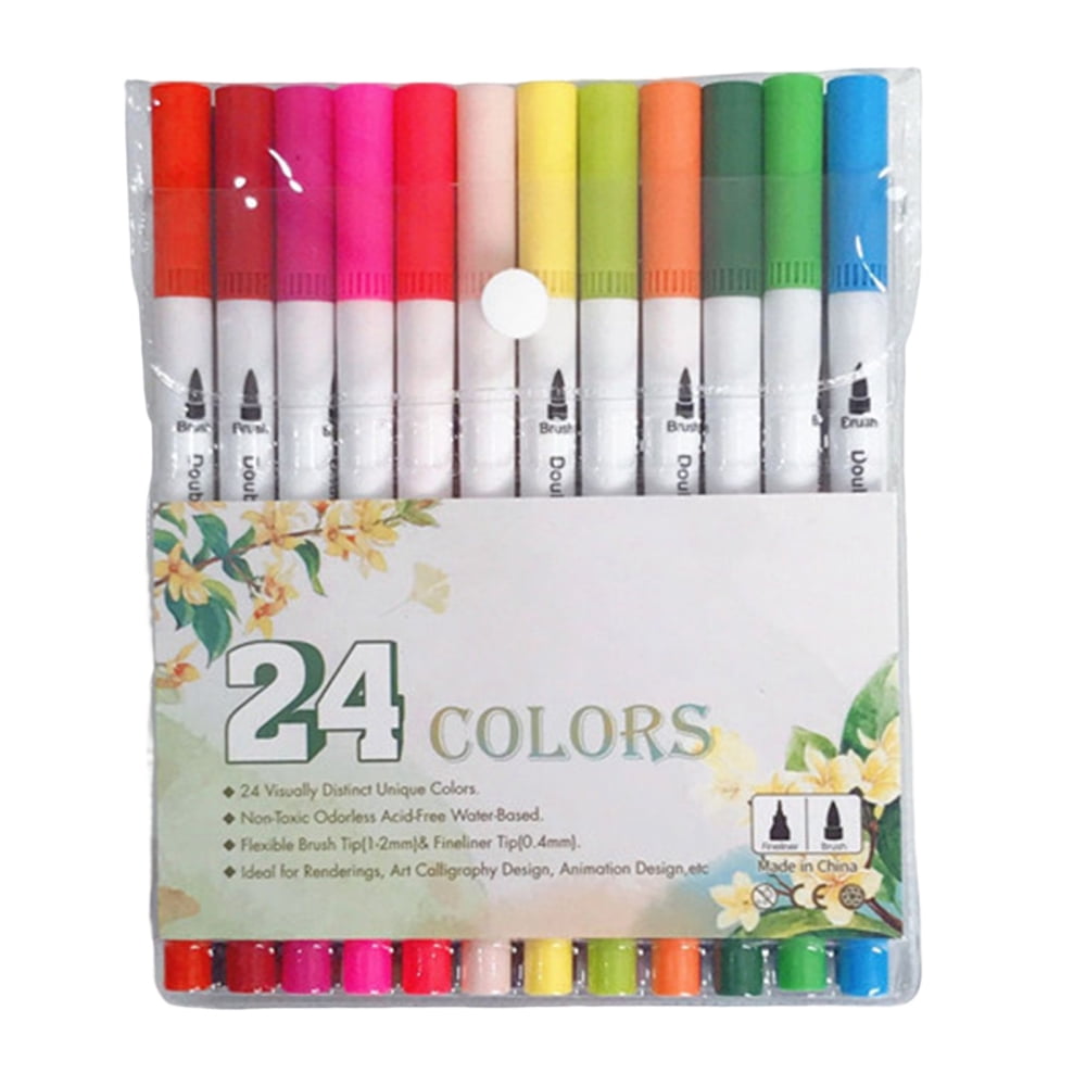 DoubleEnded Outline Markers Colored Markers Multifunctional DIY Different Patterns Marker for