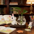 thumbnail image 6 of Bfogop Desktop Glass Planter Vase Holder,Creative Ceramic Rabbit Shape Vase for Hydroponic Plants,Planters Clear Hydroponic Vase, Table Decor, 6 of 6