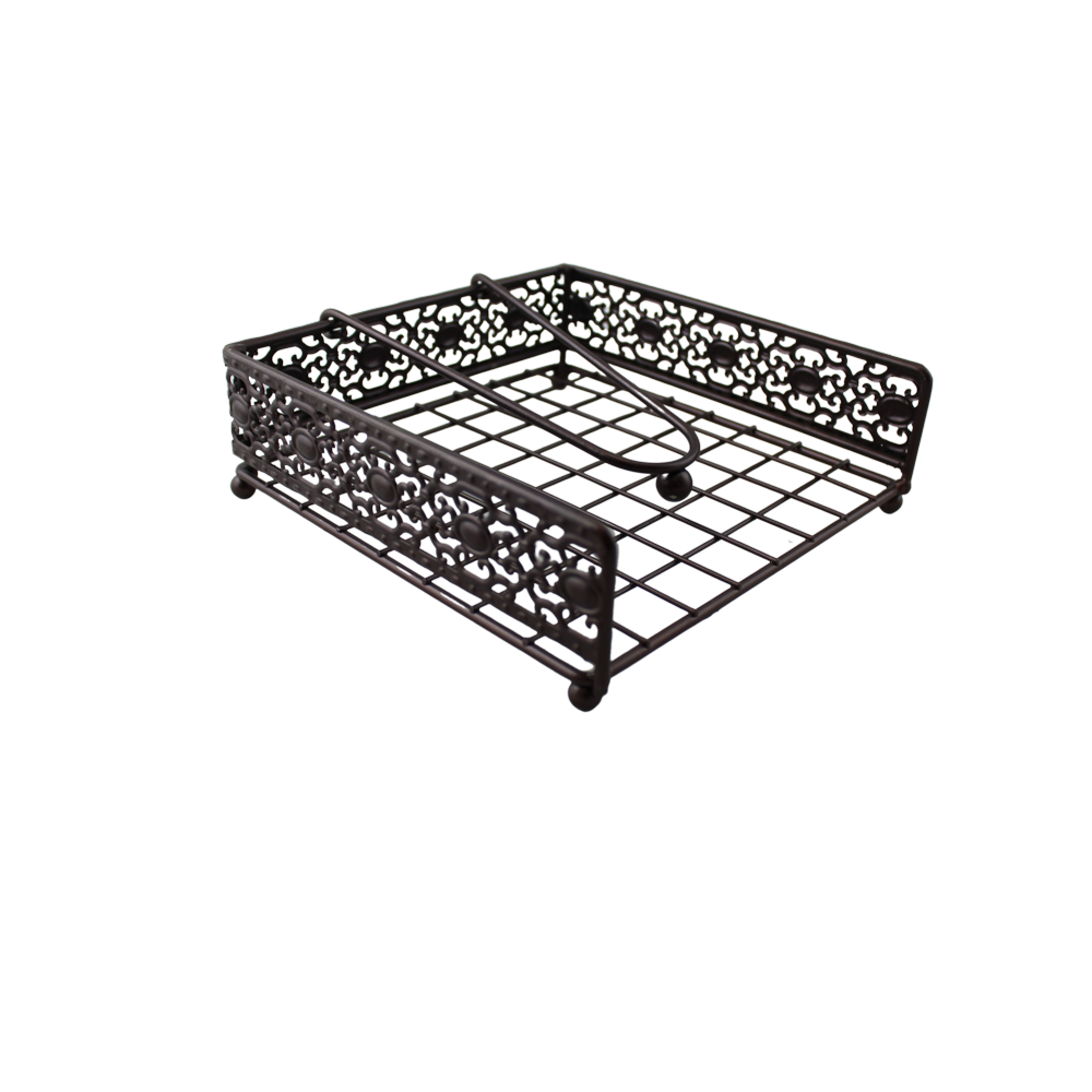 Classic Design Napkin Holder With Weighted Arm Oil Rubbed Bronze Finish