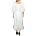 thumbnail image 2 of WAYF Womens Mockingbird Square Neck Cut-Out Cocktail Dress Ivory L, 2 of 2