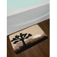 thumbnail image 2 of Landscape Bath Mat, Morning Scenery with Joshua Tree and Mountains over Sunrise Rocky Wilderness, Plush Bathroom Decor Mat with Non Slip Backing, 29.5" X 17.5", Multicolor, by Ambesonne, 2 of 2