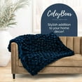 thumbnail image 6 of Chunky Knit Weighted Throw Blanket - Handwoven, Soft & Breathable, Calming, and Better Sleep, Small, 38 x 75 inches, 14 lbs, 6 of 11