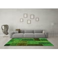 thumbnail image 3 of Ahgly Company Indoor Rectangle Patchwork Green Transitional Area Rugs, 5' x 8', 3 of 4