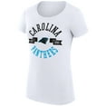 thumbnail image 2 of Women's G-III 4Her by Carl Banks White Carolina Panthers City Team Graphic Lightweight Fitted Crewneck T-Shirt, 2 of 3