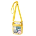 thumbnail image 3 of Simple Men Shopping Handbag Large Capacity Zipper PVC Tote Bag Shoulder Bag Crossbody Bag Transparent Purse PINK, 3 of 8