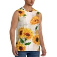 thumbnail image 2 of Easygdp Sunflower 5 Men's Breathable Tank Tops Sleeveless Sporty T Shirts for Basketball, Mountaineering, Bodybuilding -Large, 2 of 8