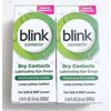 2 Pack,blink Contacts Lubricating Eye Drops for Soft & RGP Lenses 10 mL,01/2024+