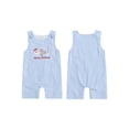 thumbnail image 2 of BemeyourBBs Baby Christmas Striped Overall Romper Santa Sleeveless Bodysuit, 2 of 9