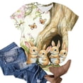 thumbnail image 4 of Pxxlle Cute Easter T Shirt for Women Funny Babbit Bunny Graphic Tees Easter Gifts for Womens Casual Short Sleeve Round Neck Tops M, 4 of 5
