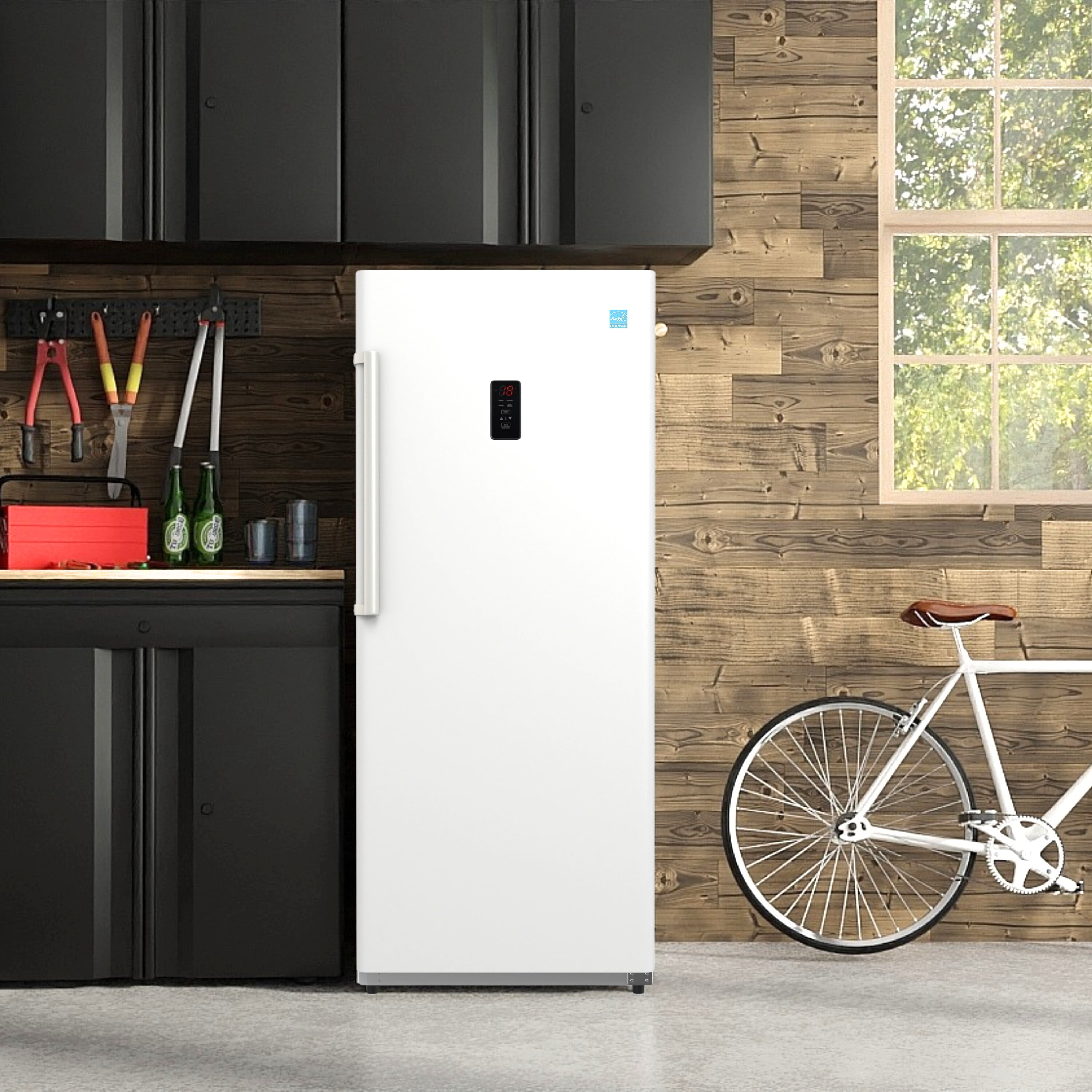 Conserv 14 cu.ft. Convertible Upright Freezer/Refrigerator Garage Ready in White