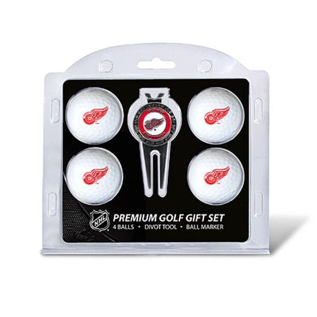 Team Golf 13906 Detroit Red Wings 4 Ball - Divot Tool Gift Set