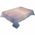 thumbnail image 2 of Ocean Seagull Tablecloth Rectangle Table Cloth 60x84 , Waterproof Tablecloth Outdoor Table Cloth, Pink Blue Sunset Clouds Gradient Landscape Washable Table Cover for Kitchen Dining Party, 2 of 8