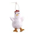 thumbnail image 1 of Llavero de muñeco de animal, bonitos llaveros para regalos de cumpleaños, fiesta de graduación, niños Blanco, 1 of 9