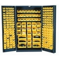 thumbnail image 4 of Durham SJC-BDLP-192-95 14 Gauge Deep Style Lockable Double Door Cabinet with 192 Yellow Hook on Bins, Gray - 48 in., 4 of 4