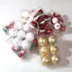 thumbnail image 4 of 6 piezas de 6 cm de adorno para árbol de Navidad, colgante, bola de Navidad pintada, decoración navideña para el hogar, regalo de Año Nuevo 2025, 4 of 5
