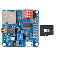 thumbnail image 1 of Voice Playback Module MP3 Player Module+1GB Memory Card UART I/O Trigger Class D Amplifier Board 5W DY-SV5W, 1 of 5