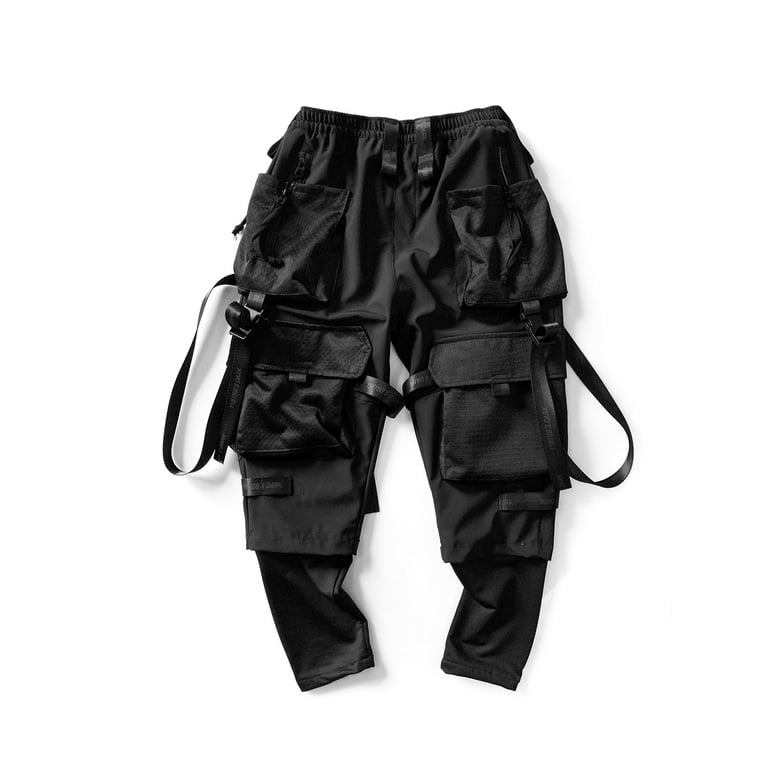 NO.191 Men's Cropped Drop Crotch Sweatpants, Harem Jogger Pants, Urban  Fashion Pants in Heather Gray 