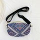 thumbnail image 1 of Bolsa De Pecho Bolsa de pecho para mujer, riñonera étnica nacional, bandolera de moda (azul) Likrtyny Para Estrenar, 1 of 9