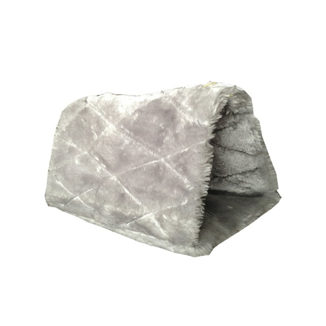 Decodeary Safe Hamster Cage Soft Fabric Nest With Beautiful Appearance For Small Pets Durability Birds Cage gray S (17x16x12cm) 1Set