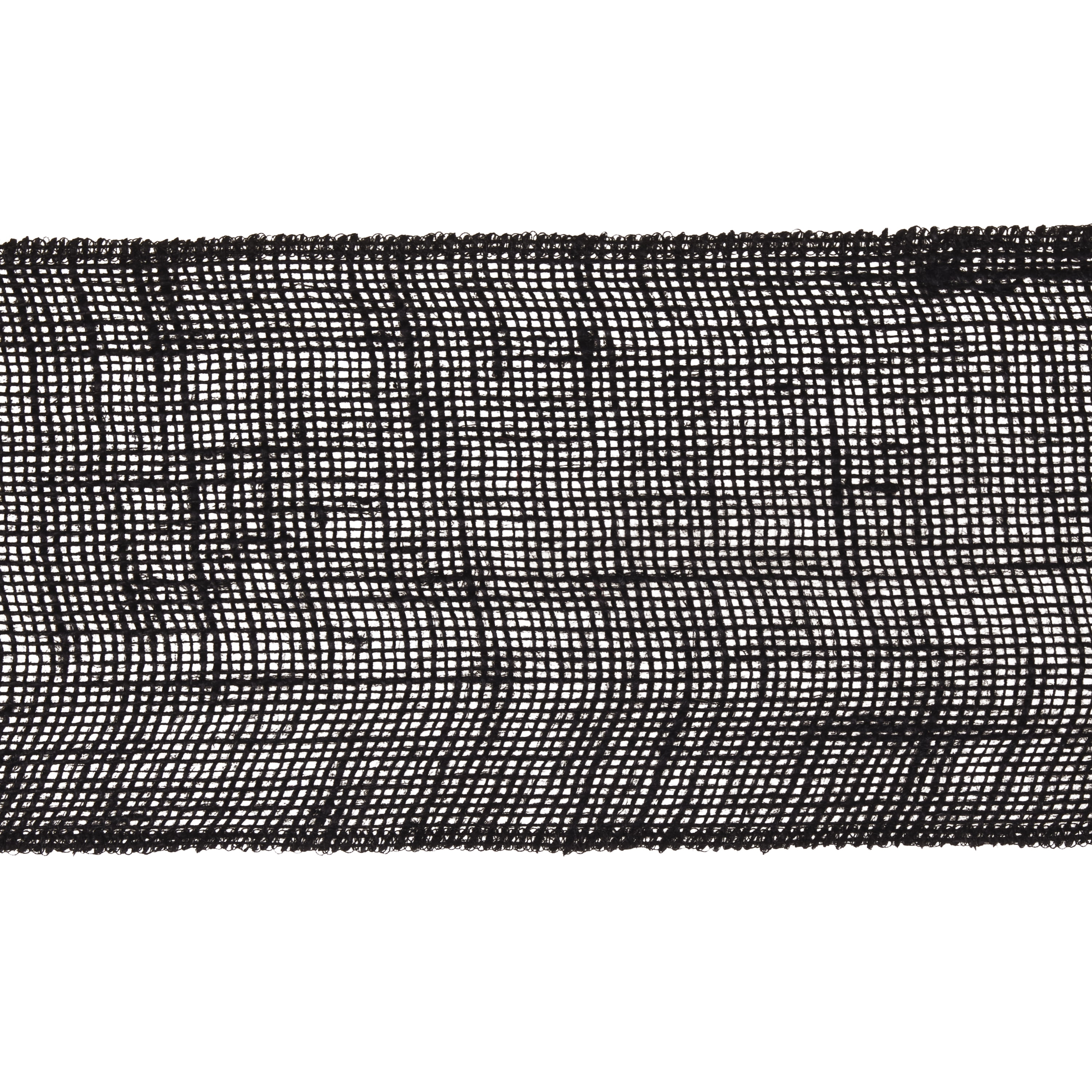 (1 pack) Love, Laugh, Craft Jute Burlap Roll Precut, Finished Edges, 6"W x 5-Yards, Black