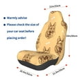 thumbnail image 3 of Honeii German Shepherd Dog Print Car Seat Cover,Car Interior Covers,Universal Fit Seat Protector, Compatible with Most Cars, SUVs, Trucks, and Vans, 3 of 5