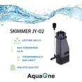 thumbnail image 2 of JY 02 Skimmer de superficie para acuarios con bomba I Aspirador de superficie para acuarios 300 l/h I Filtro interior Accesorio de filtro nano para acuarios, 2 of 4