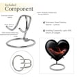 thumbnail image 4 of Red Sparrow Funeral Urns For Human Ashes Adult - Small Urns For Human Ashes Adult Male - Urns For Human Ashes Adult Female Mom - Heart Shaped Memorial Urns - Decorative Urns (Size -3inch, 2pcs), 4 of 5