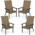 thumbnail image 2 of Costway 4PCS Adirondack Chair with 400 lbs Weight Capacity High Back and Metal Frame, 2 of 9