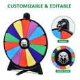 thumbnail image 3 of WinSpin Roue de Prix 20 Pouces 14 Emplacements Effaçable à Sec Roue Tournante pour Pub Fête Aigle, 3 of 9