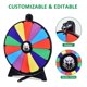 thumbnail image 3 of WinSpin 20" Prize Wheel 14 Slots Dry Erase Spinning Wheel for Pub Party Eagle, 3 of 9