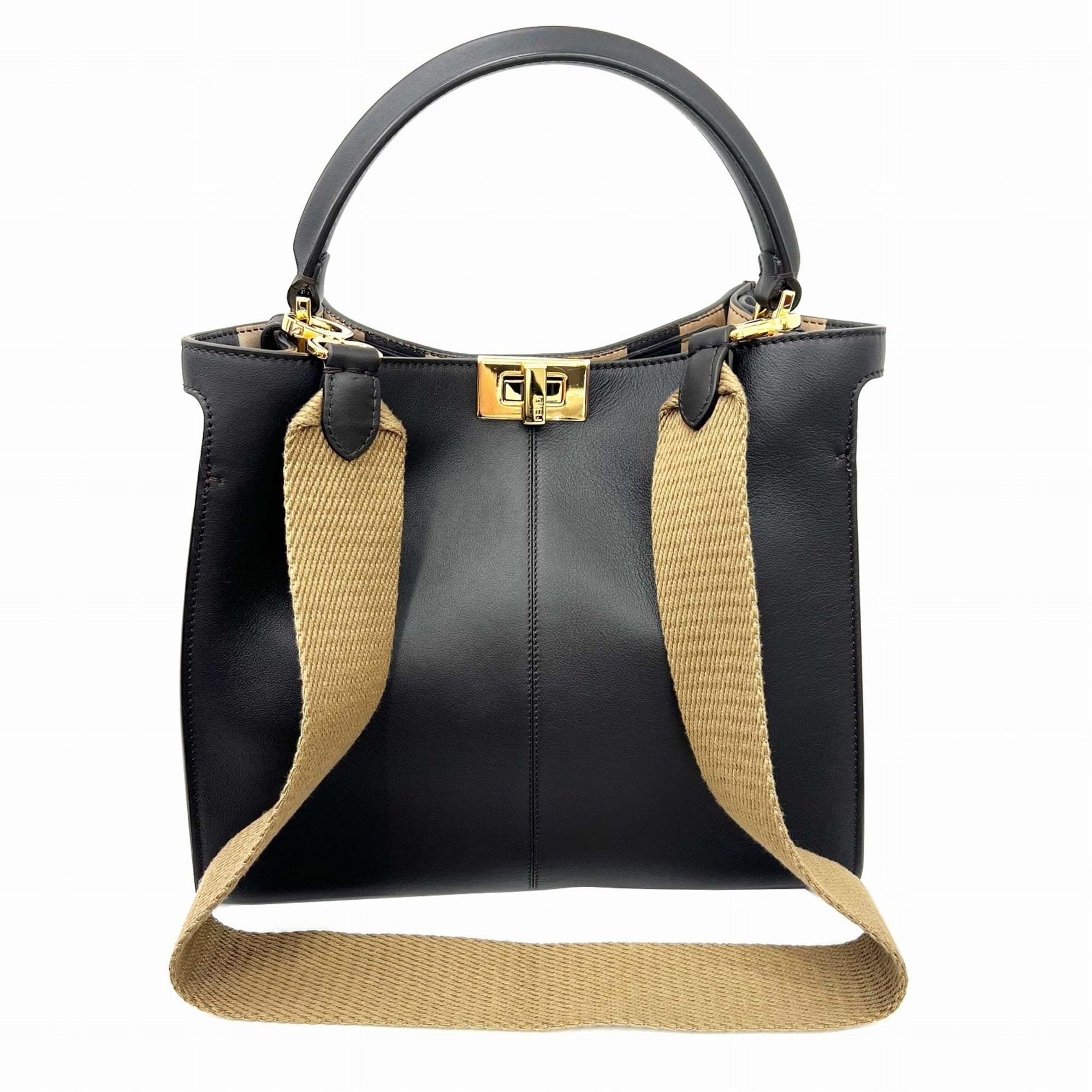 FENDI Peekaboo X Light Medium Leather 2WAY Bag Egypt Ubuy