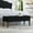 Black, variant on 48" Tufted Bench with Storage in Soft Velvet Espresso Sturdy Construction Stylish Seating with Internal Storage