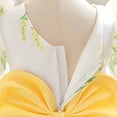thumbnail image 5 of JAJAHO Toddler Baby Girls Princess Birthday Dress Flower Girl Party Tutu Wedding Formal Dresses Puff Short Sleeve Floral Print Tulle Gown 6M-3Y, 5 of 8