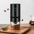 thumbnail image 4 of Portable Coffee Grinder USB Rechargeable Ceramic Grinding Core Coffee Mill Grinder With Gears Adjustable Coarse Fine Coffee Grinding Removable Home Travel Stand for Something Ice Chopper Mixer Bowl, 4 of 4