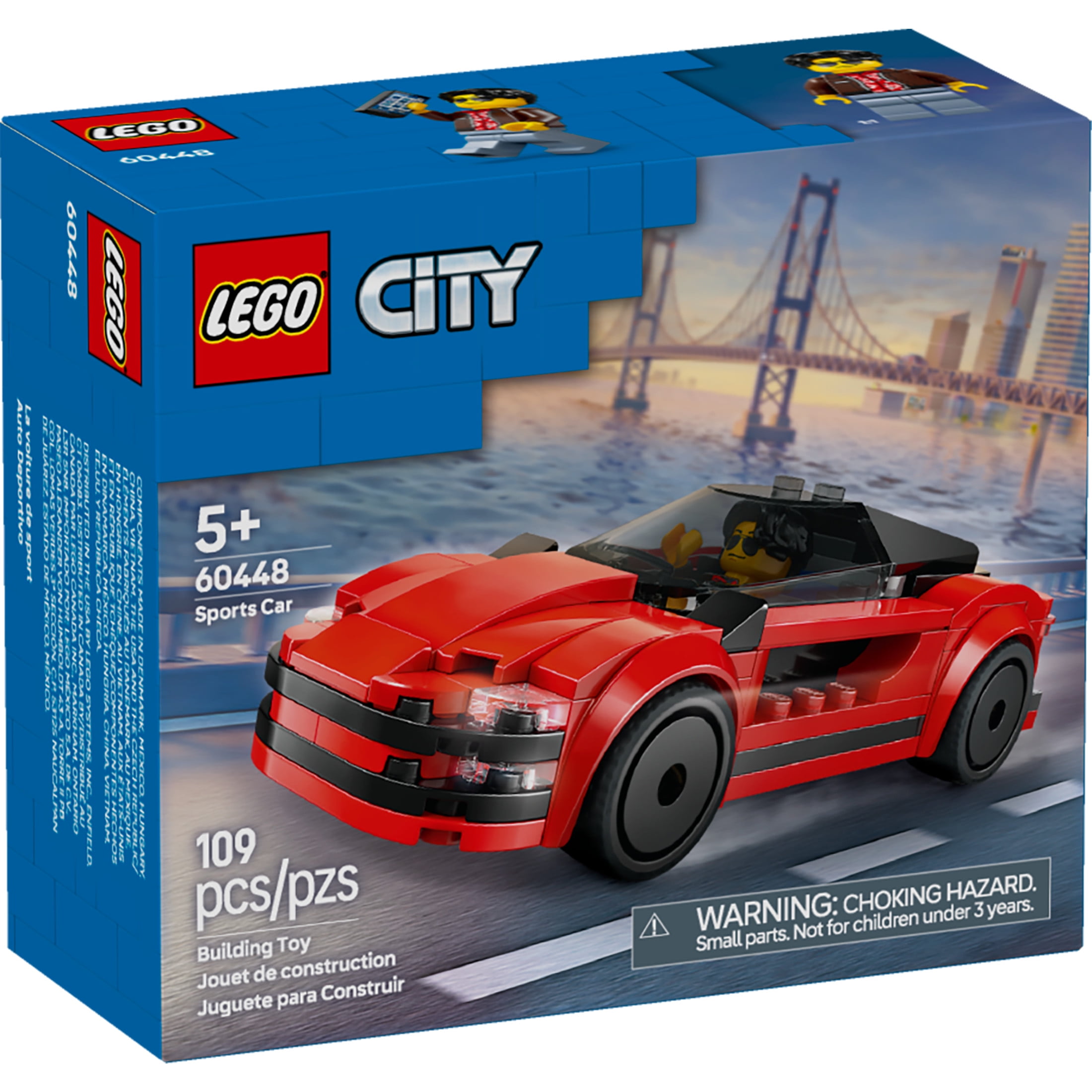 LEGO City Red Sports Car Toy  Building Toy for Kids, Boys & Girls, Ages 5+  Easter Basket Stuffers  (图3) LEGO City Red Sports Car Toy  Building Toy for Kids, Boys & Girls, Ages 5+  Easter Basket Stuffers  (图3)