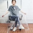 thumbnail image 3 of Coofit Cape de Coupe de Cheveux Transparente Imperméable Jetable Cape de Barbier Cape de Coiffure, 3 of 6
