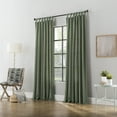 thumbnail image 5 of Archaeo Washed Cotton Twist Tab Curtain, 52"W X 95"L, Moss Green, 5 of 8