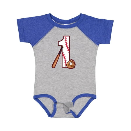

Inktastic Baseball First Birthday- One Year Old Gift Baby Boy or Baby Girl Bodysuit