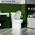 thumbnail image 6 of Resenkos Toilet, Tall Toilet,1.28 GPF Side-Single-flush One Piece Toilet, 1000 Gram Map Flushing Score Toilet, Gloss White, 6 of 15
