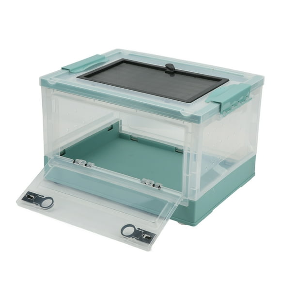 Reptiles Terrarium, Transparent Reptile Feeding Foldable Ventilated Large For Frogs For Lizard For Tortoise