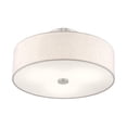 thumbnail image 5 of Livex Lighting 52135-91 Meridian 3 Light Brushed Nickel Ceiling Mount, 5 of 5