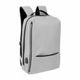 thumbnail image 2 of Paquete 15 piezas Mochila con salida USB y porta laptop gris 29 x 42 x 11.5, 2 of 6