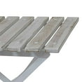 thumbnail image 5 of Sunnydaze European Chestnut Wood Folding Square Side Table - Small Indoor/Outdoor Table - Ideal for Patio, Balcony or Living Spaces - 20-Inch Square - White, 5 of 9