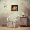 thumbnail image 4 of OnRei 12x12 Black Modern Framed Museum Art Print Titled - Loving Gold Roses, 4 of 5