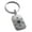 Silver, variant on Gold Plated Stainless Steel Shining Star Snowflake Engraved Small Rectangle Dog Tag Charm Keychain Keyring