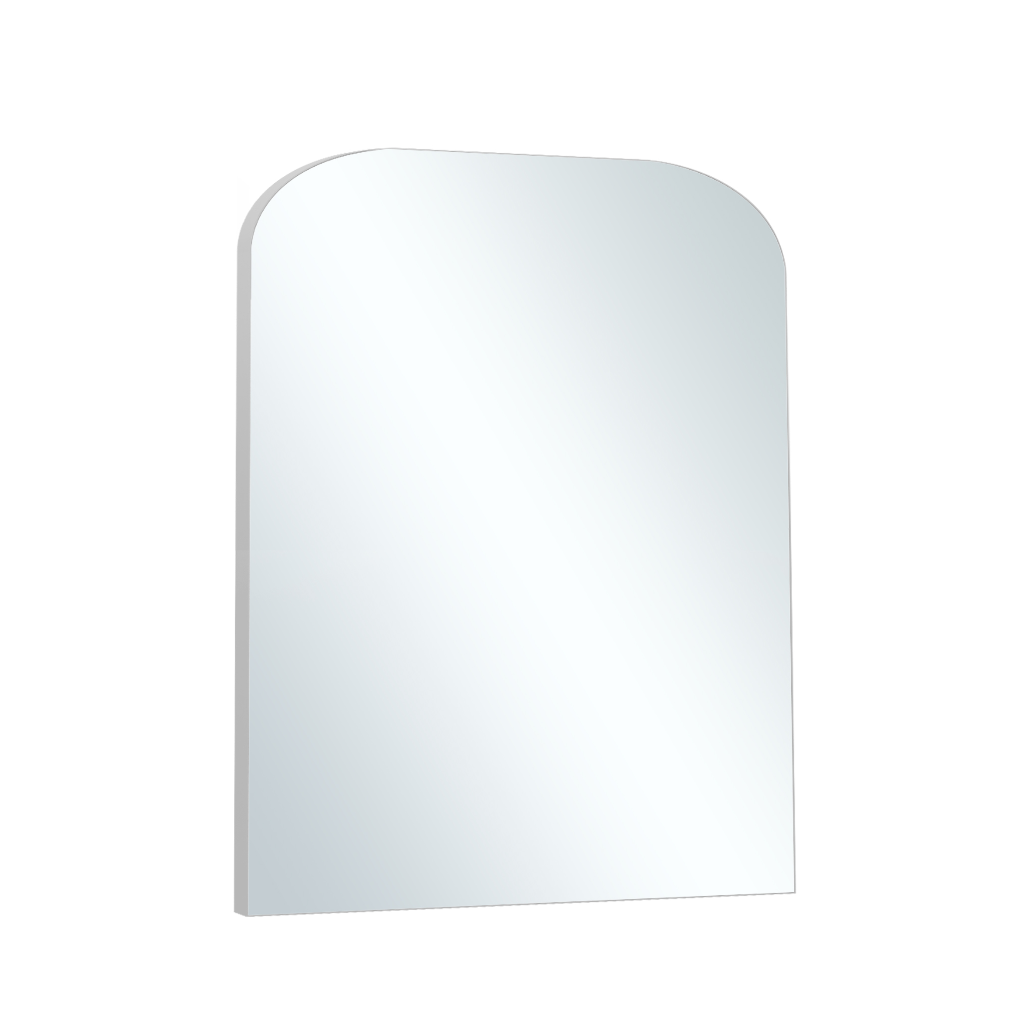Iron Wall-Mounted Mirror Small Mirror 32"x24",Sliver